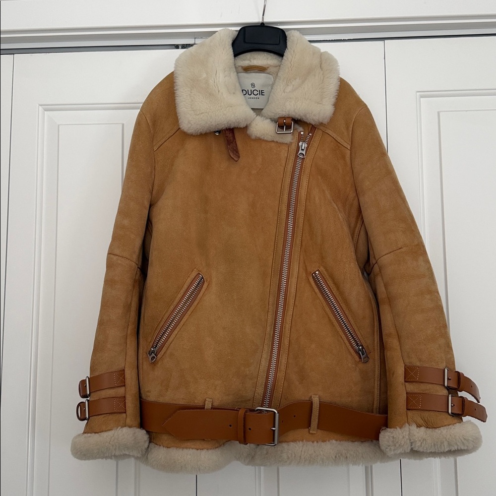 Ducie London Tan Shearling Jacket